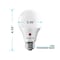Luxrite A19 LED Light Bulbs Dusk to Dawn 9W (60W Equivalent) 800LM 5000K Bright White E26 Base 2-Pack LR21473-2PK - alternate 7